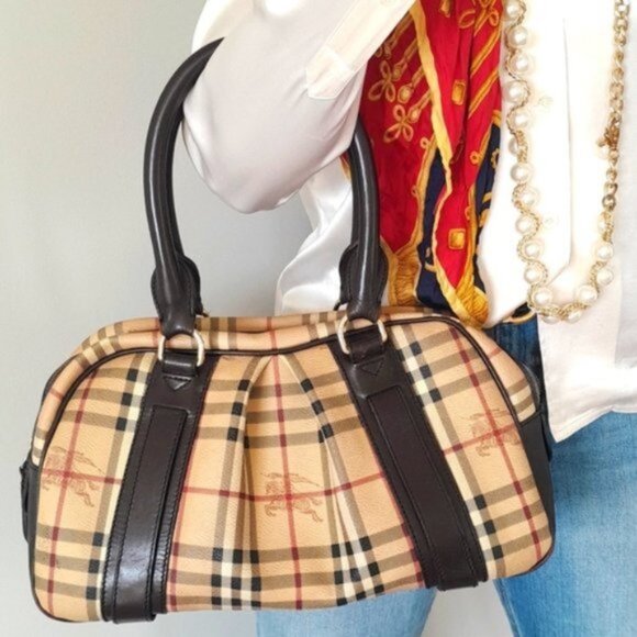 Gorgeous Classic Vintage Burberry Satchel! - Picture 1 of 16